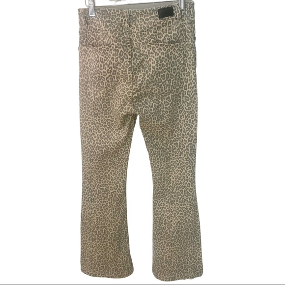 SUBDUED Soft Flare Spotted High-Rise Jeans Animal Print Size 28 - Picture 7 of 11